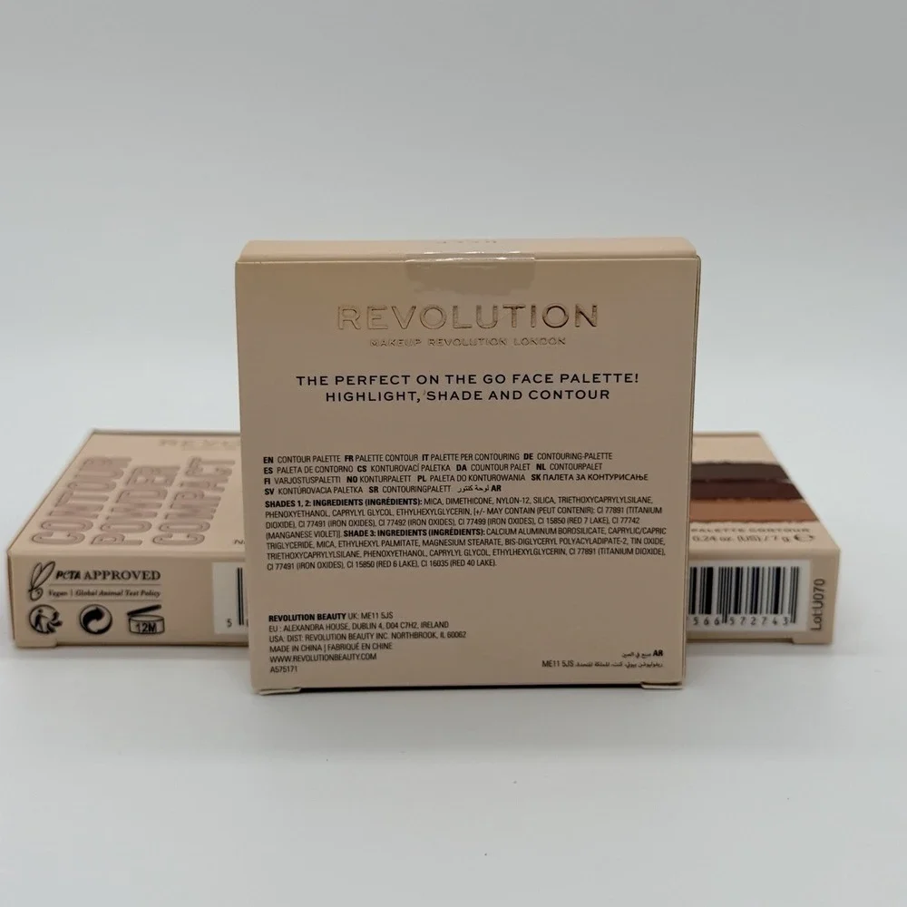 Makeup Revolution FACE Powder CONTOUR Compact Deep New in Box, Sealed